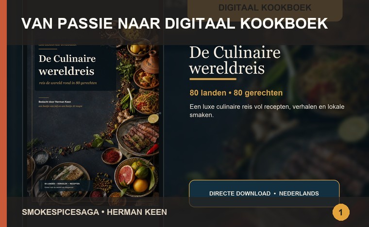 Cover van het digitale kookboek De Culinaire wereldreis